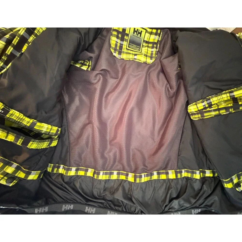 Helly Hansen TechXP Ski Jacket Mens XL Plaid Thinsulate  Snowboard Coat